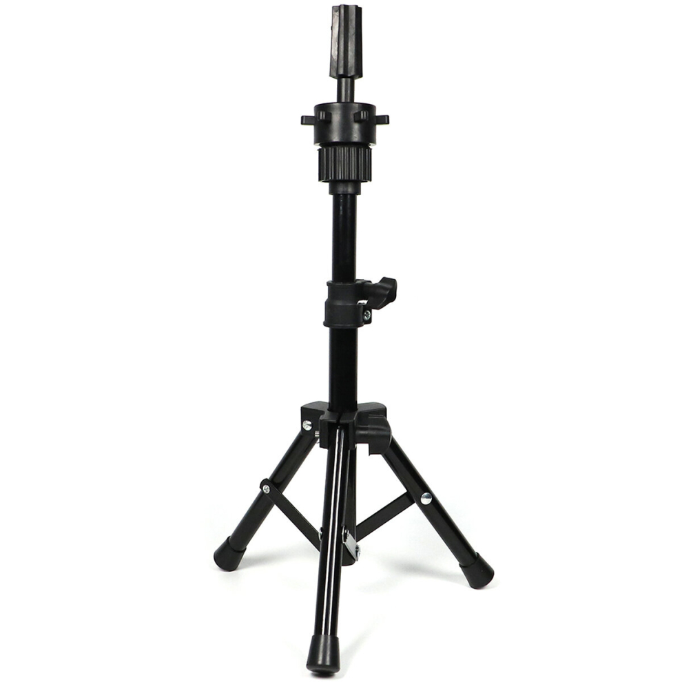 Adjustable Tripod Stand for Hairdressing Training and Practice Securely Holds Wigs and Models for Perfect Styles