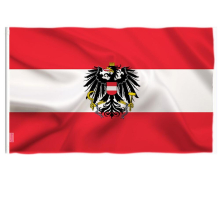 Austria With Eagle Flag 90*150cm Austrian Crest Indoor Outdoor Garden Home Decoration Banner Austria Flag