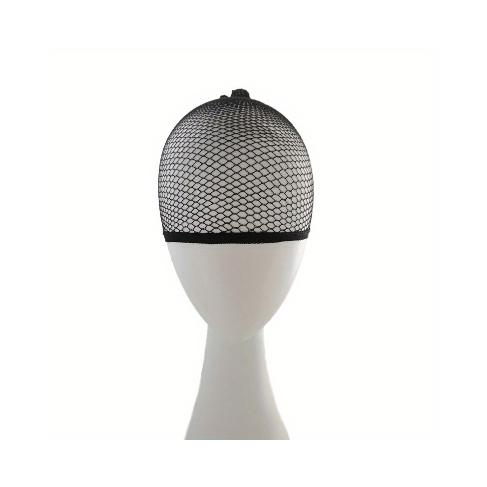 Unisex Black Breathable Mesh Hairnet Cap For Wig Making And Hair Care