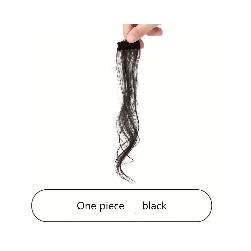 Two Sides Hair Bangs Curly Side Air Bangs Synthetic Clip In Hair Extensions Natural Looking For Daily Use