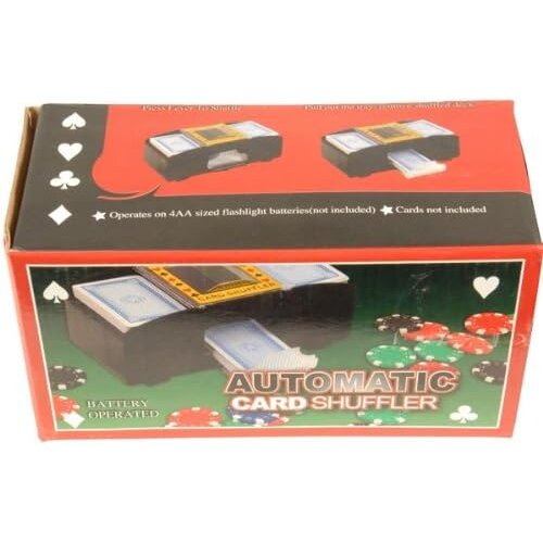 AUTOMATIC CARD SHUFFLER BATTERY OPERATED LEVER FOR SHUFFLE