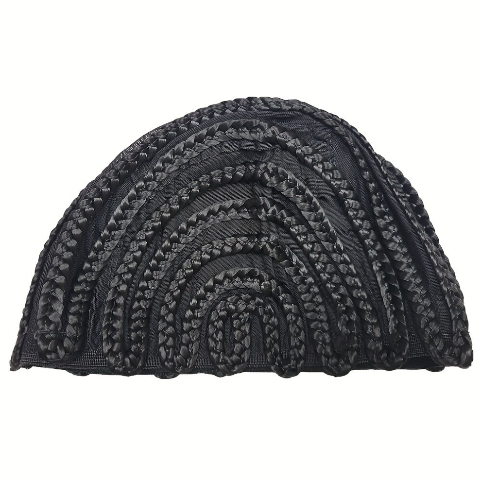 Unisex Multicoloured Womens Adjustable Crochet Braided Wig Cap Cornrow Cap Perfect For Making Wigs Braiding & Weaving Womens Hair Styling Easy