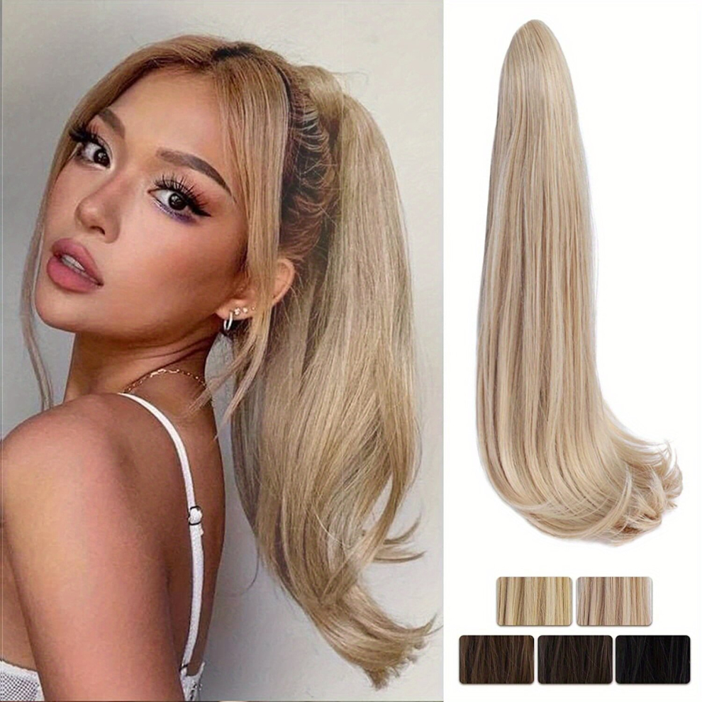 Natural Looking Long Claw Clip In Ponytail Extensions for Women and Girls Perfect for Daily Use and Parties