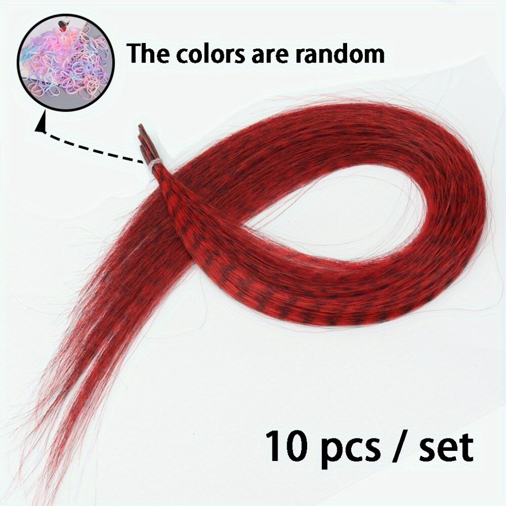 Colorful Long Straight Synthetic Crochet Hair Extensions Fashionable For Daily Use Party Cosplay Halloween