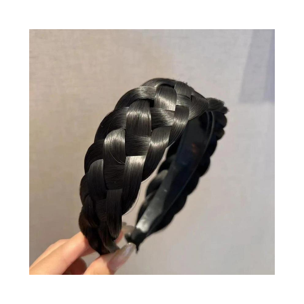 Wide Twist Wig Headbands For Women Girls Wide Fishbone Braids Hairbands Head Hoop Hair Styling Headwear Accessories Gift