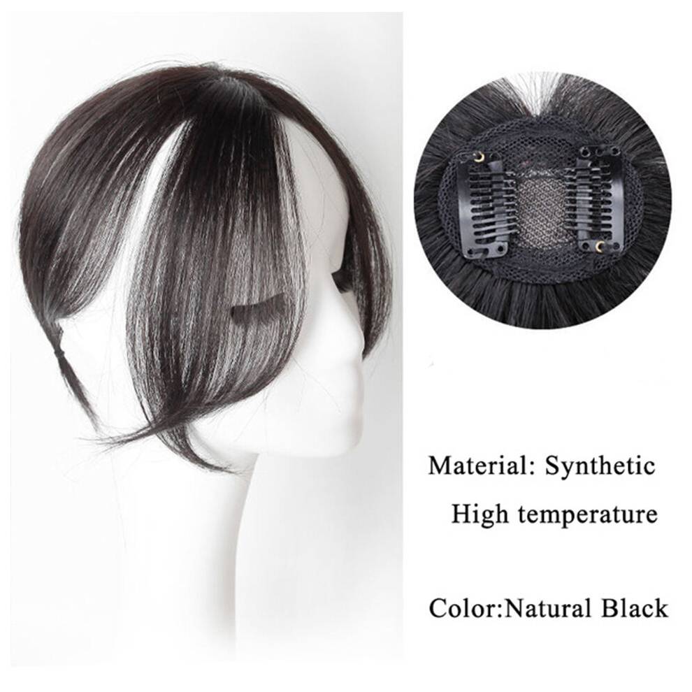 Unisex Multicoloured Instantly Transform Your Look With Synthetic 3D Clip In Bangs Extension