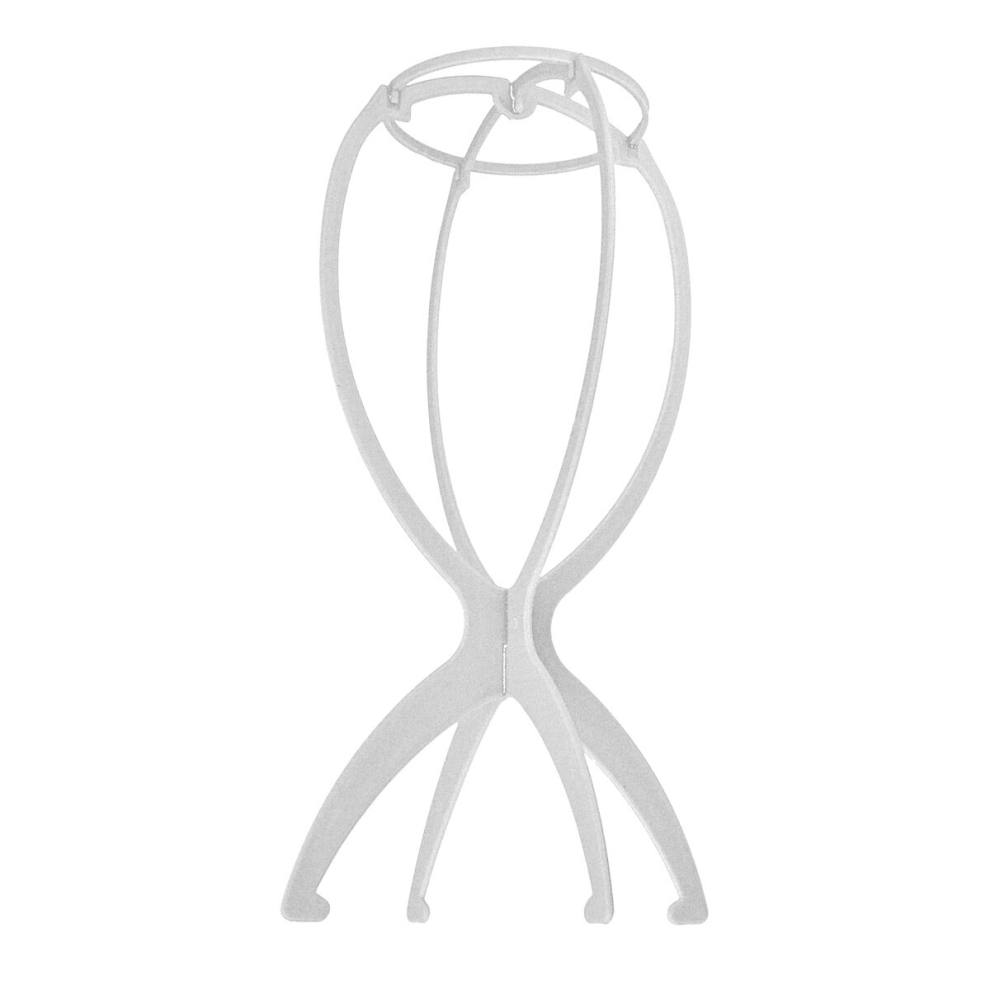 Unisex White Wig Stand For Wigs Portable Wig Holder For Multiple Wigs Stand Durable Wig Stands For Women