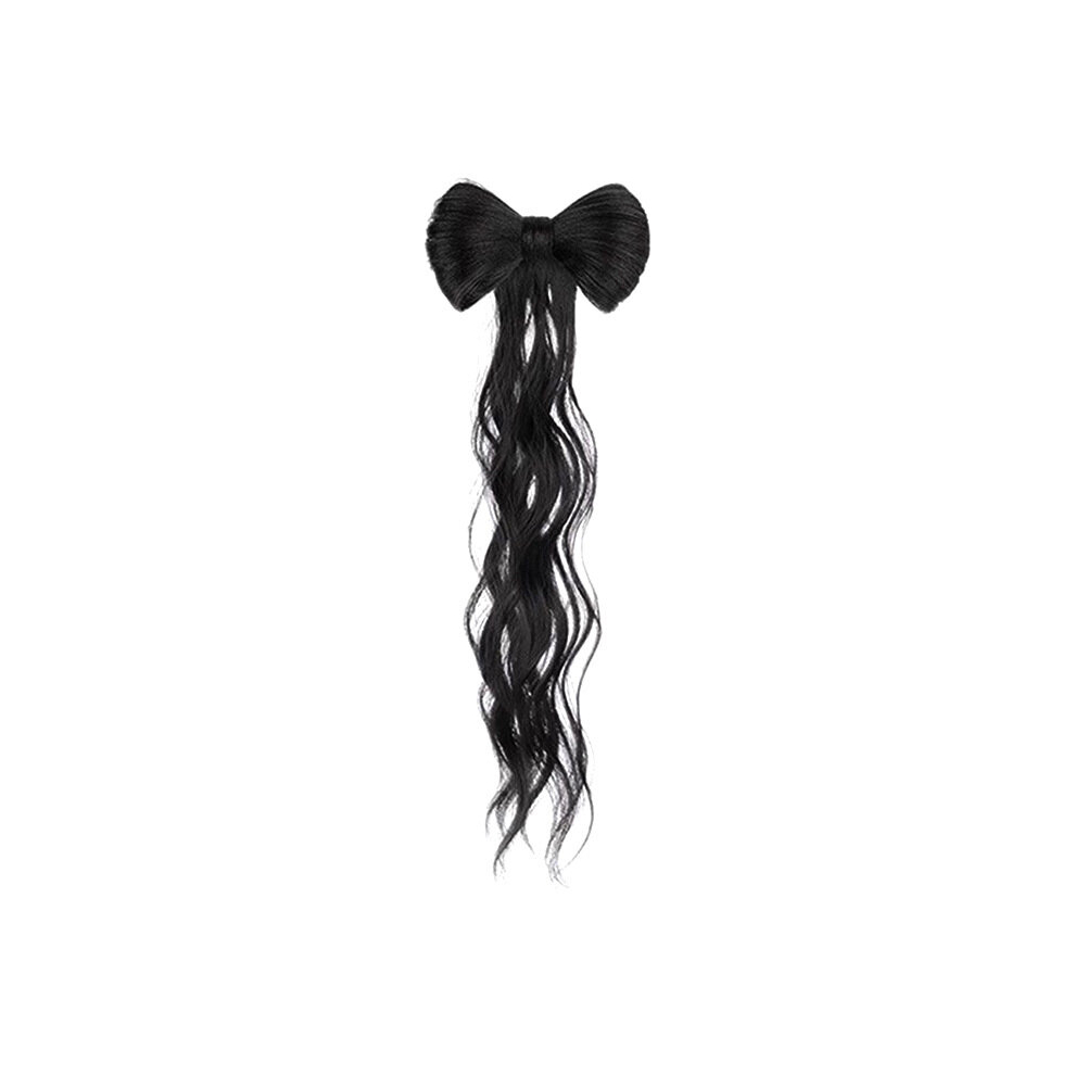 Bowknot Hair Bun Claw Hair Bun Synthetic Clip In Hair Extensions Natural Looking For Daily Use Costume Hair Halloween