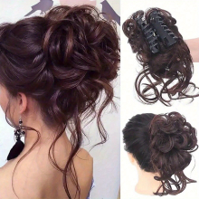 Messy Hair Buns Updo Chignon Claw Ponytail Synthetic Clip In Hair Extensions