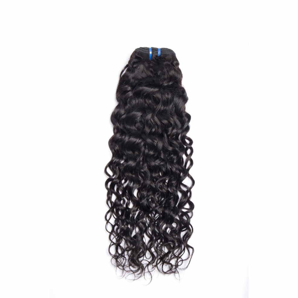 1Pcs Water Wave Human Hair Bundles Unprocessed Virgin Human Hair Weave Curly Wave Human Hair Extension For Women Natural