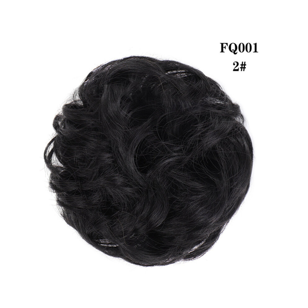 Hair Bun Messy Bun Hair Pieces Extensions Curly Wave Synthetic Chignon Hairpiece With Rubber Band Donut Hair Bun Scrunchie For Women Chignon Hairpiece-image-OPC-PCN2BDD-NEW