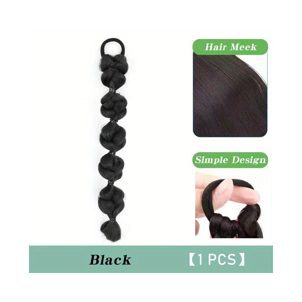 Synthetic Bubble Ponytail High Elastic Hair Side Natural Lantern Braiding Ponytail Hair Extensions For Women