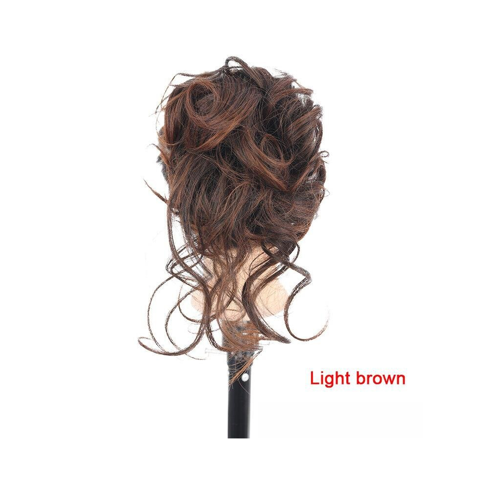 Unisex Multicoloured 1Pc Messy Bun Hair Piece Claw Clip Hair Bun Wavy Curly Hair Extension Tousled Updo Hair Buns Claw Clip Ponytail Hairpieces Hair Scrunchie With Clip Fo