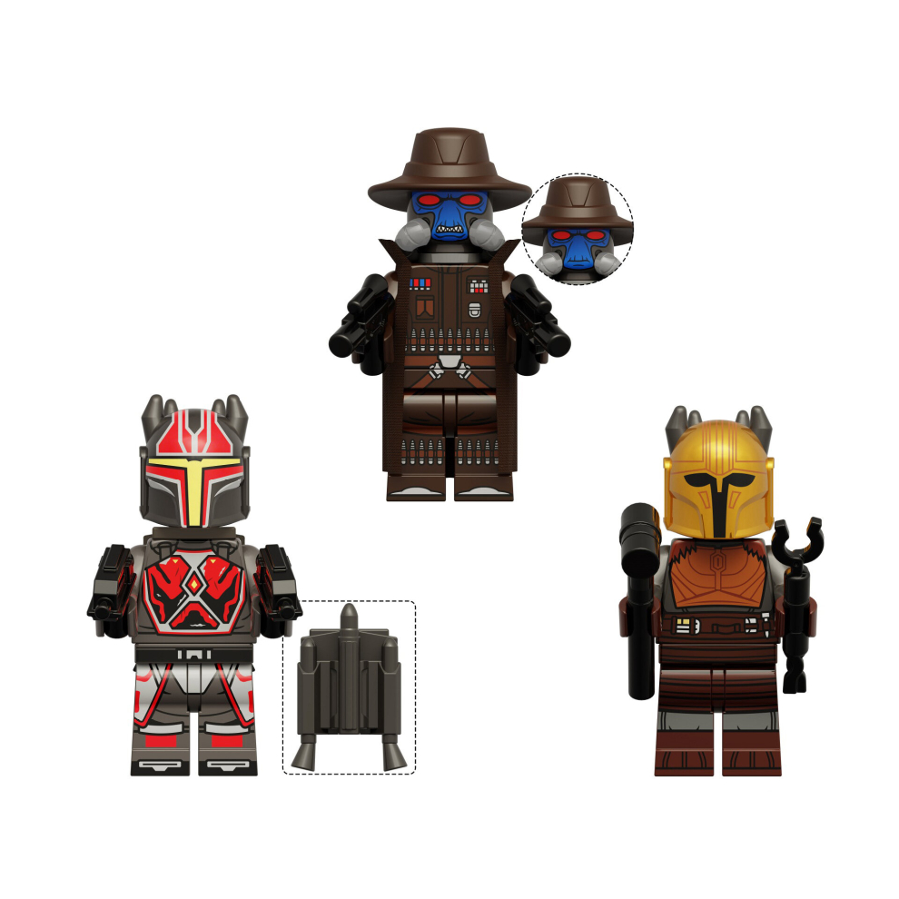 3pcs Star Wars series Blacksmith Bain Commander Building Blocks Minifigures Toys Fit Lego