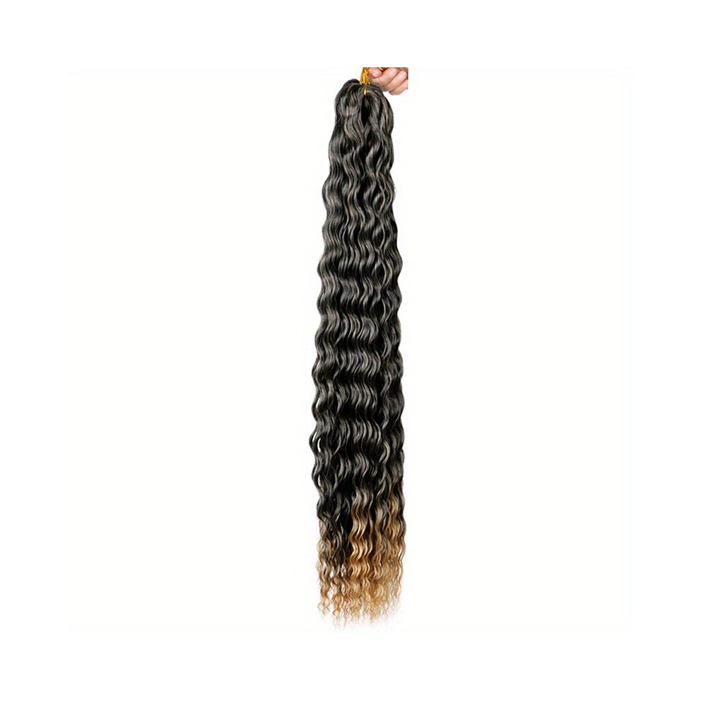 55 88 Cm Deep Wave Twist Crochet Hair Extensions Synthetic Curly Crochet Braiding Hair Extensions Deep Curly Crochet Hair Extensions For Women Beach C