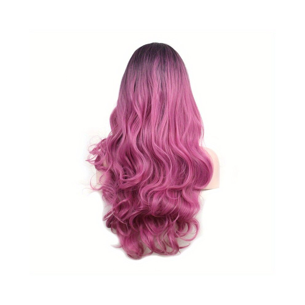 Unisex Multicoloured Costume Wigs Long Curly Synthetic Wig Beginners Friendly Heat Resistant For Halloween Cosplay Party