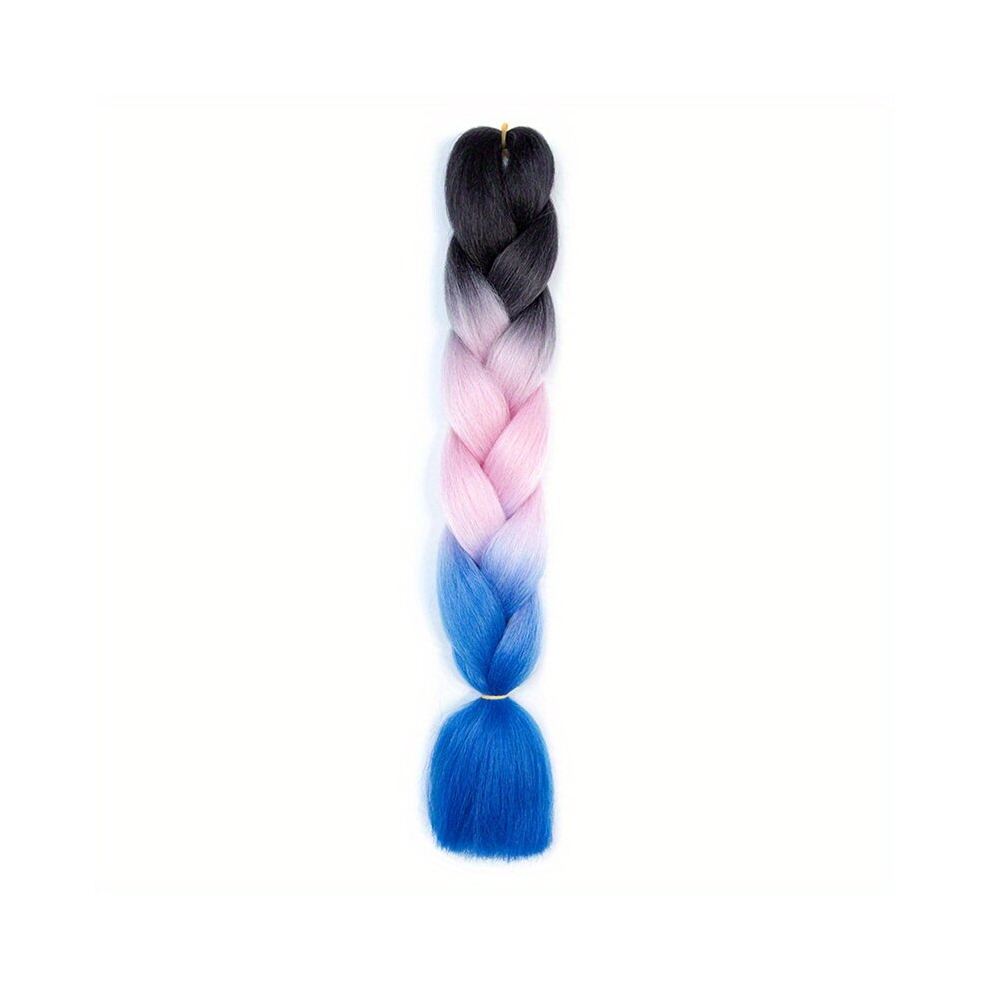 Unisex Multicoloured 60 96 Cm Jumbo Braids Hair Extensions Ombre Twist Braiding Extensions Synthetic Braiding Hair Extensions