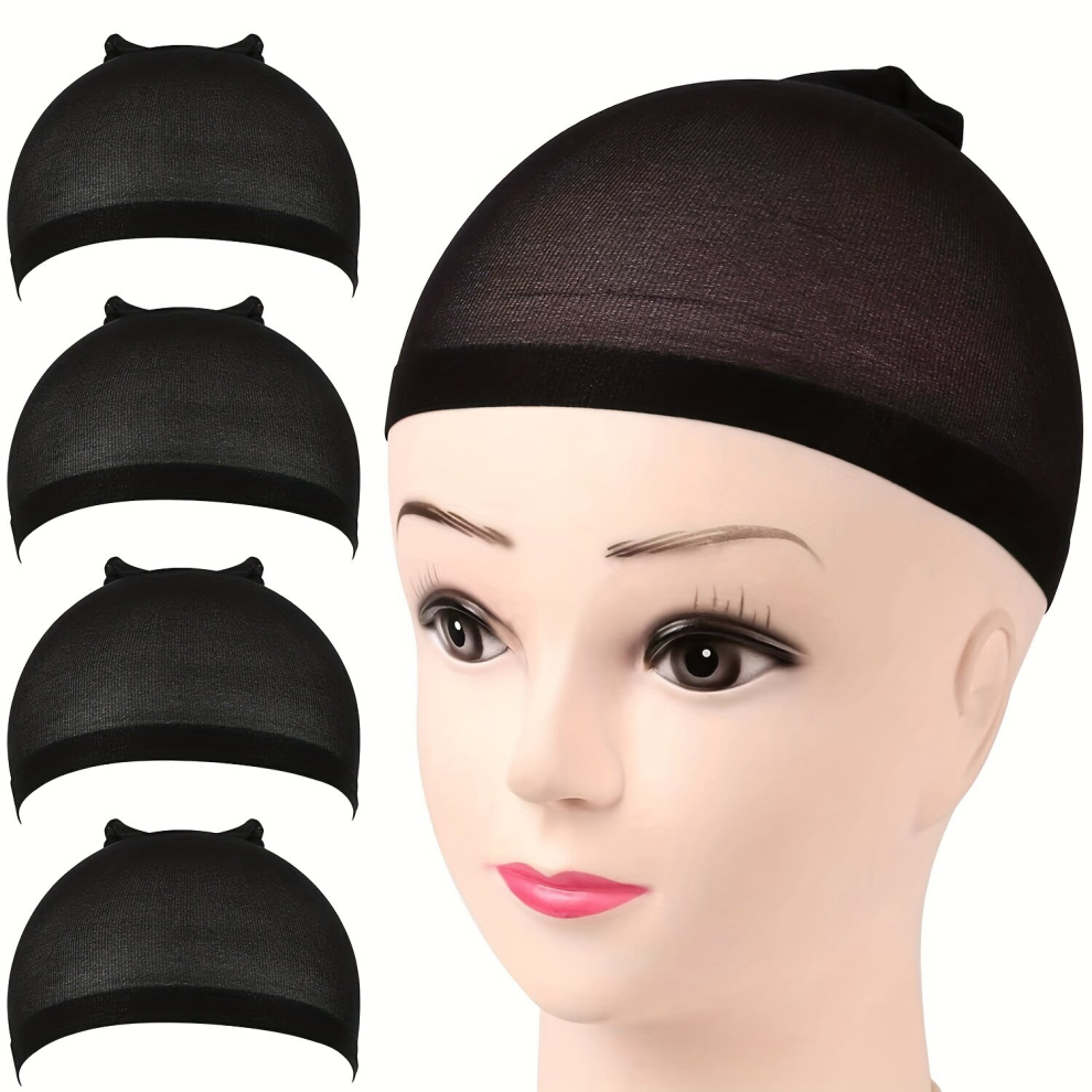 Unisex Multicoloured Stocking Wig Caps For Lace Front Wigs Natural Looking Skin Tone Scalp Nude Stretchy Nylon Wig Caps For Women 12Pcs 6 Packs