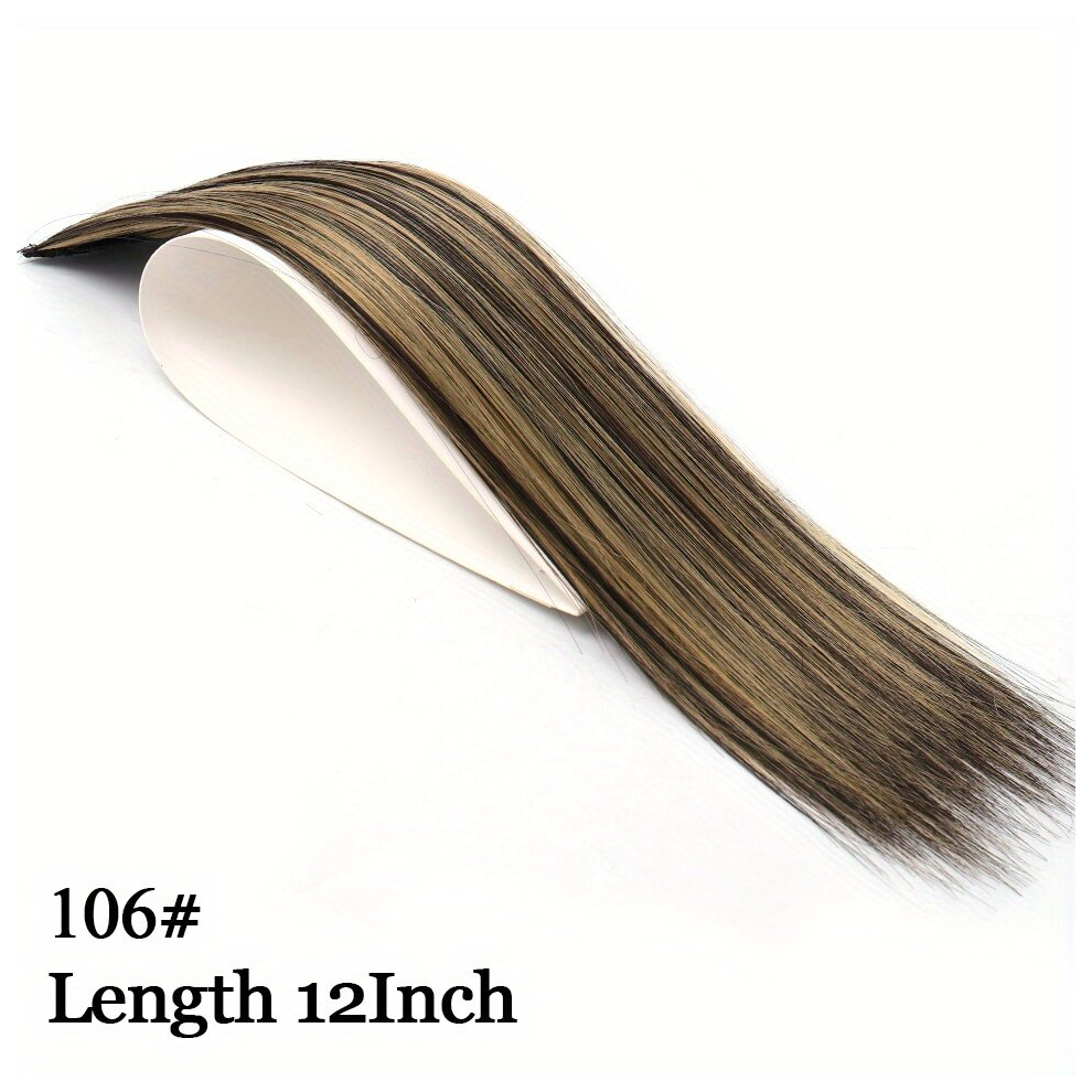 Unisex Multicoloured Invisible Seamless Synthetic Hair Pads Clip In One Piece Increase Hair Volume Hair Extensions Top Side Cover Hairpiece