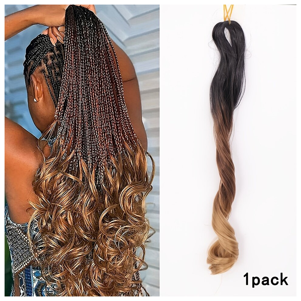 55 88 Cm French Curl Braiding Hair Extensions Loose Wavy Synthetic Pre Stretched Braiding Hair Extensions For Women Crochet Braids Hair Extensions