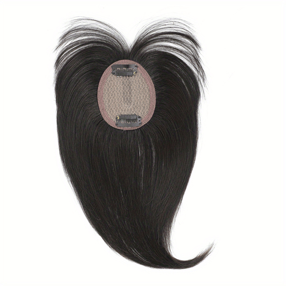 Unisex Multicoloured Human Hair Toppers With Bangs For Women Clip In Hair Topper With Bangs 100 Human Hair Pieces With Thinning Hair And Hair Loss