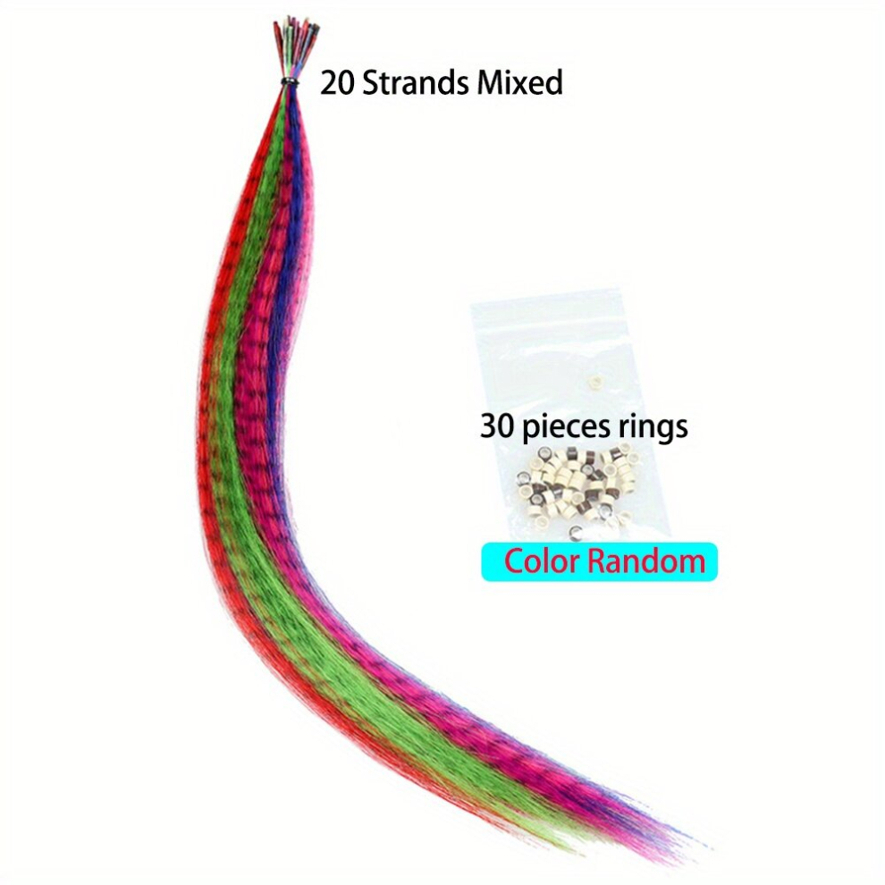 Long Colorful Feather Crochet Hair Extensions Synthetic Hair Pieces Hair Extensions For Women Fashionable For Daily Use Party Cosplay Halloween