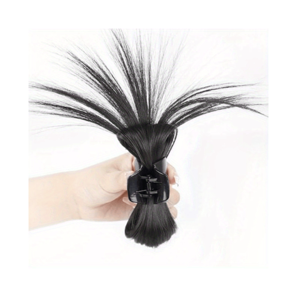 Woman Wig Clip Claw Lady Flexible Hair Bun Clip In Claw Chignon Ponytail Hairpieces Hairstyle Tool Hair Extensions Hairpieces Charm Hairpiece