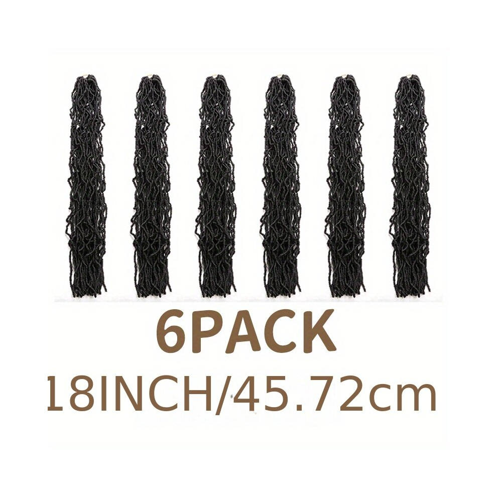 1 6pack 45 Dreadlocks Crochet Hair For African Women With Dreadlocks Braids Crochet Hair
