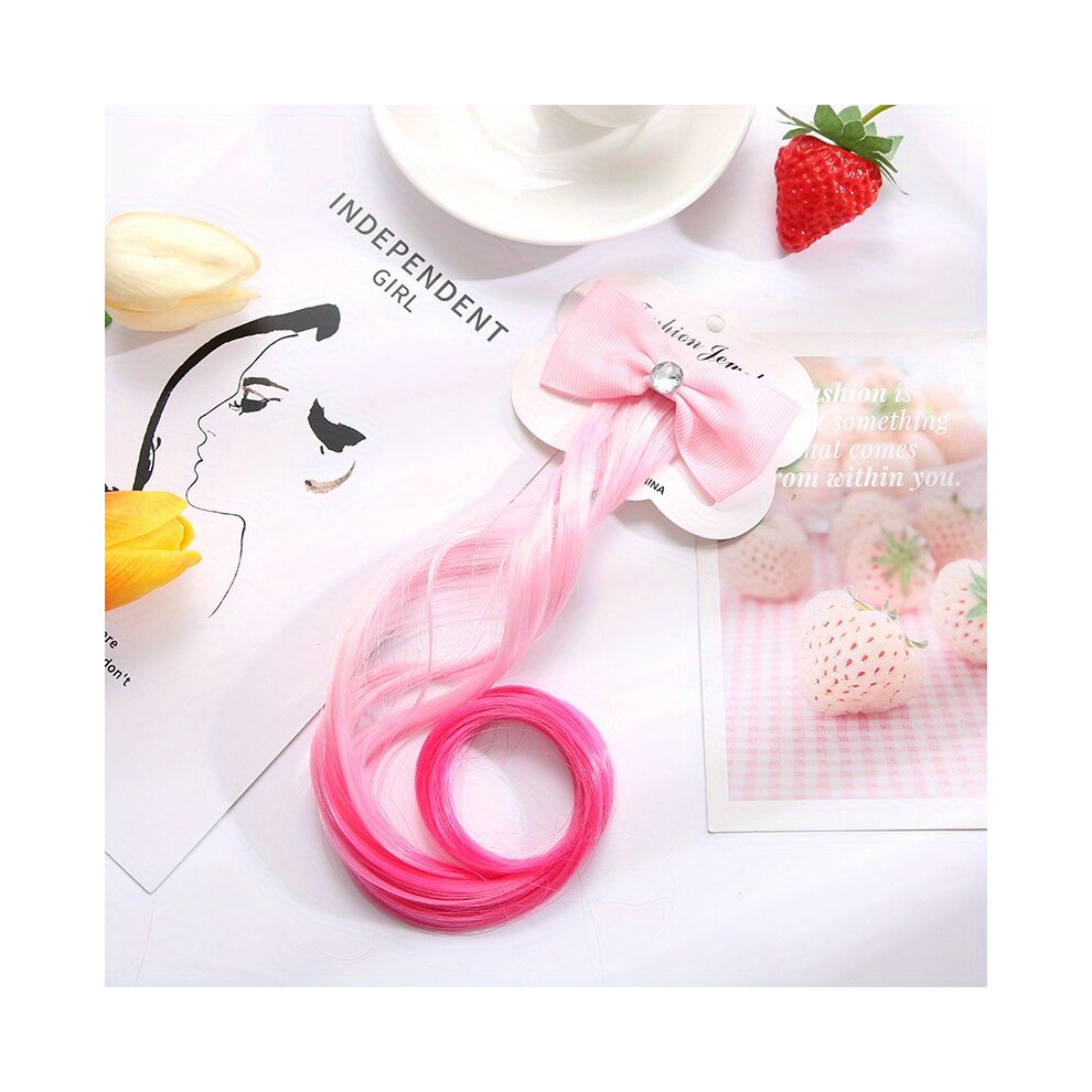 1pcs Ombre Long Curly Hair Pieces Synthetic Clip In Hair Extensions Fashionable For Daily Use Party Cosplay Halloween