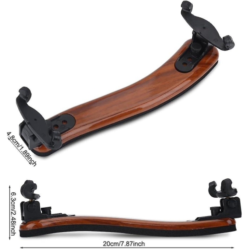 Violin Shoulder Rest, Adjustable Hard Violin Shoulder Rest For 3/4 4/4 Violin 1
