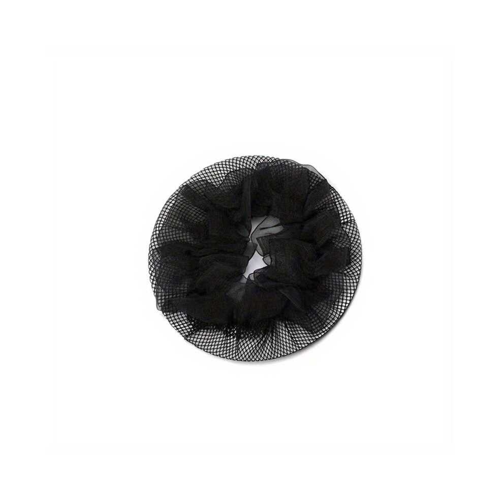 2PCS High Hair Net Hair Bun Cap Professional Dancer Hair Net Invisible Plate Hair Net