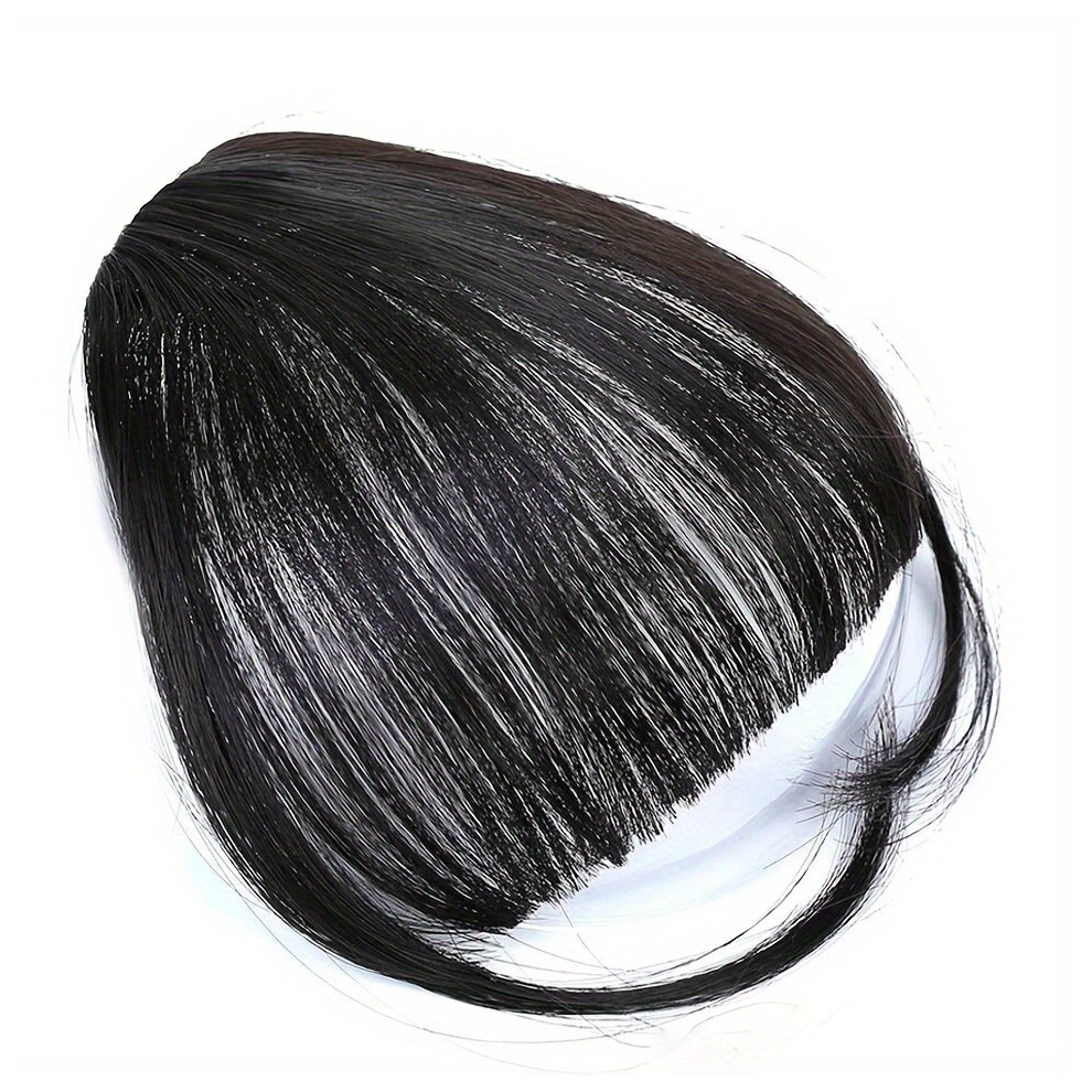 Unisex Multicoloured Bangs Hair Clip In Bangs Hair Extensions Wispy Bangs Clip On Air Bangs For Women Fringe With Temples Hairpieces