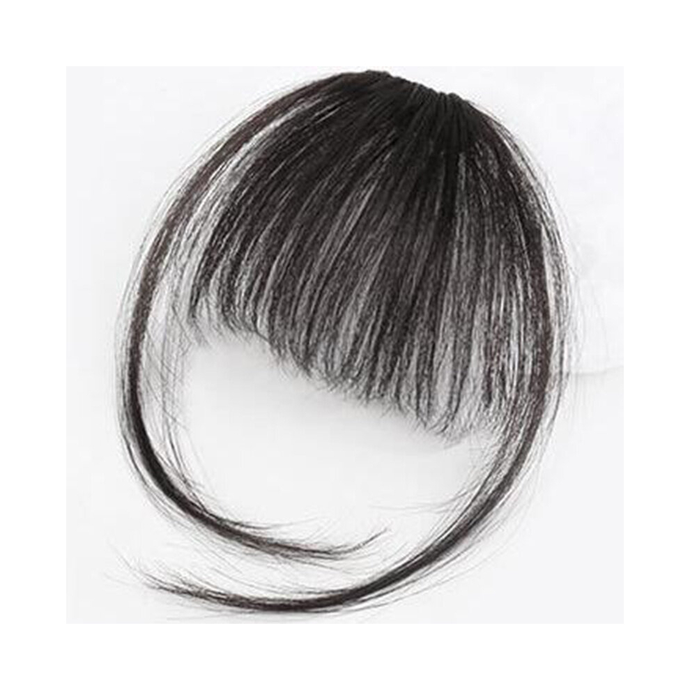Clip In Mini Air Bangs Fringe Synthetic False Hair Extension Hairpieces For Women Girls