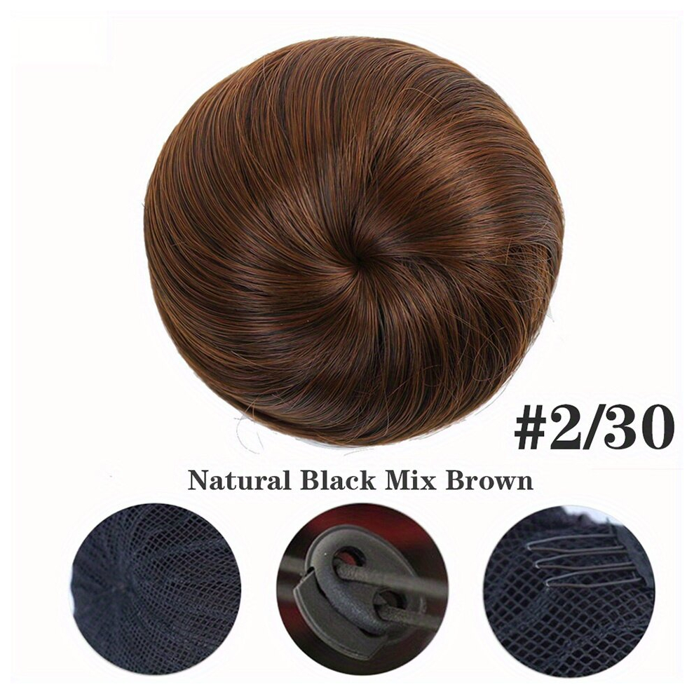 Unisex Multicoloured Bun Chignon Extension Hairpiece Ballerina Synthetic Hairpieces Hair Piece For Women Clip In Hair
