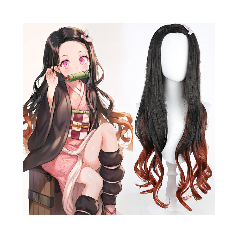 Unisex Multicoloured Cosplay Wig Long Wavy Hair Wigs Synthetic Hair Replacement Wigs For Cosplay Party Theme Party Halloween