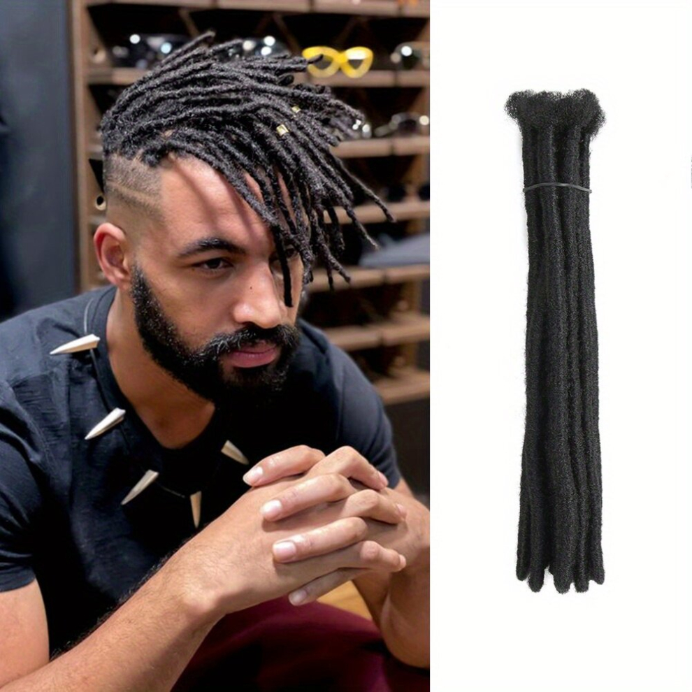 Unisex Black Dreadlocks Extensions 6 Inch 8Inch 10Inch 12Inch 10 Strands 0 Width Loc Dreads Extensions Crochet Synthetic Dreads Hair Reggae Hip Hop Synthetic Afro