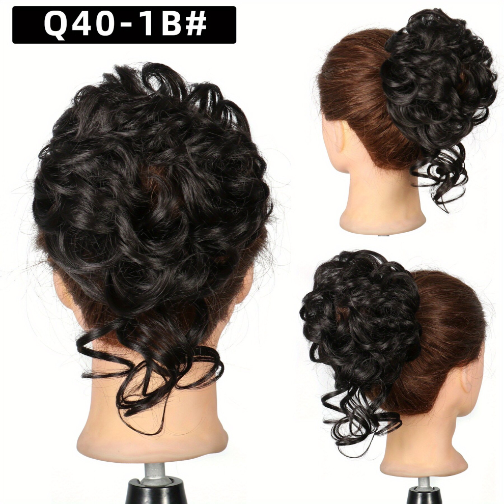 Messy Bun Hairpiece Ponytail Extensions With Elastic Rubber Band Updo Ponytail Hairpiece Tousled Updo Bun Synthetic Hair Extensions Scrunchies Ponytai