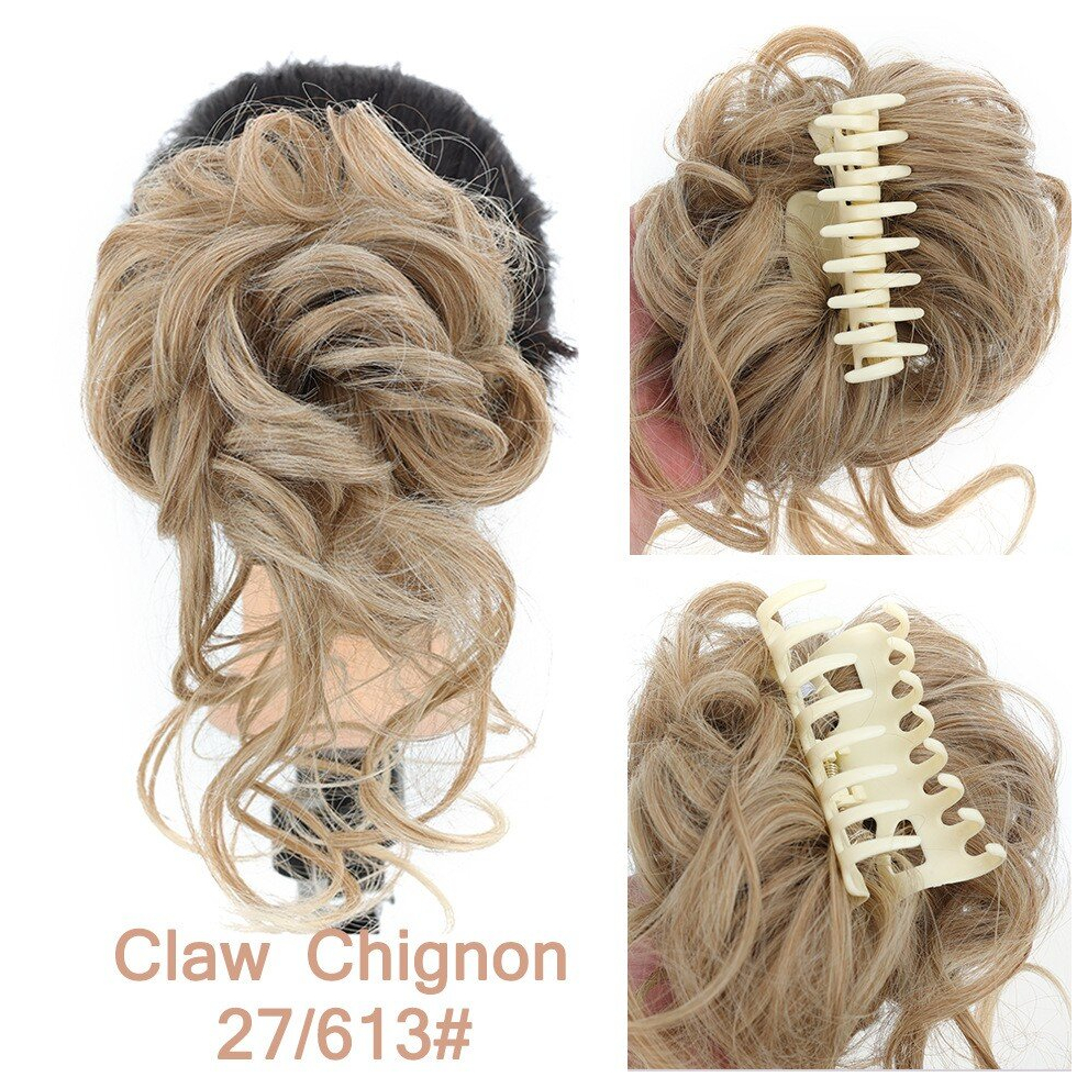 Wig Bun Grasping Clip Hair Bun Wig Lazy Wig Hair Synthetic Wig Of High temperature Filament