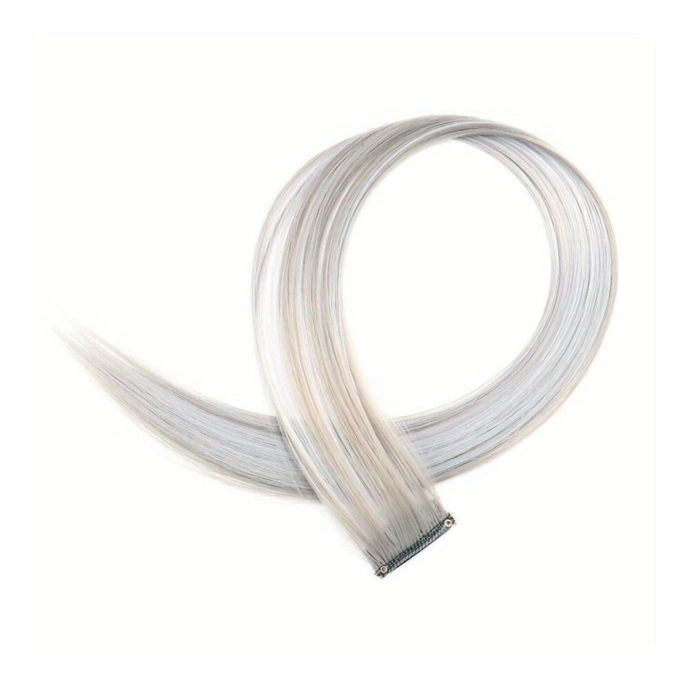 Party Highlight Hair Extensions Long Straight Hair Pieces Y2K 55 88 Cm Synthetic Clip In Hair Extensions For Women Girls