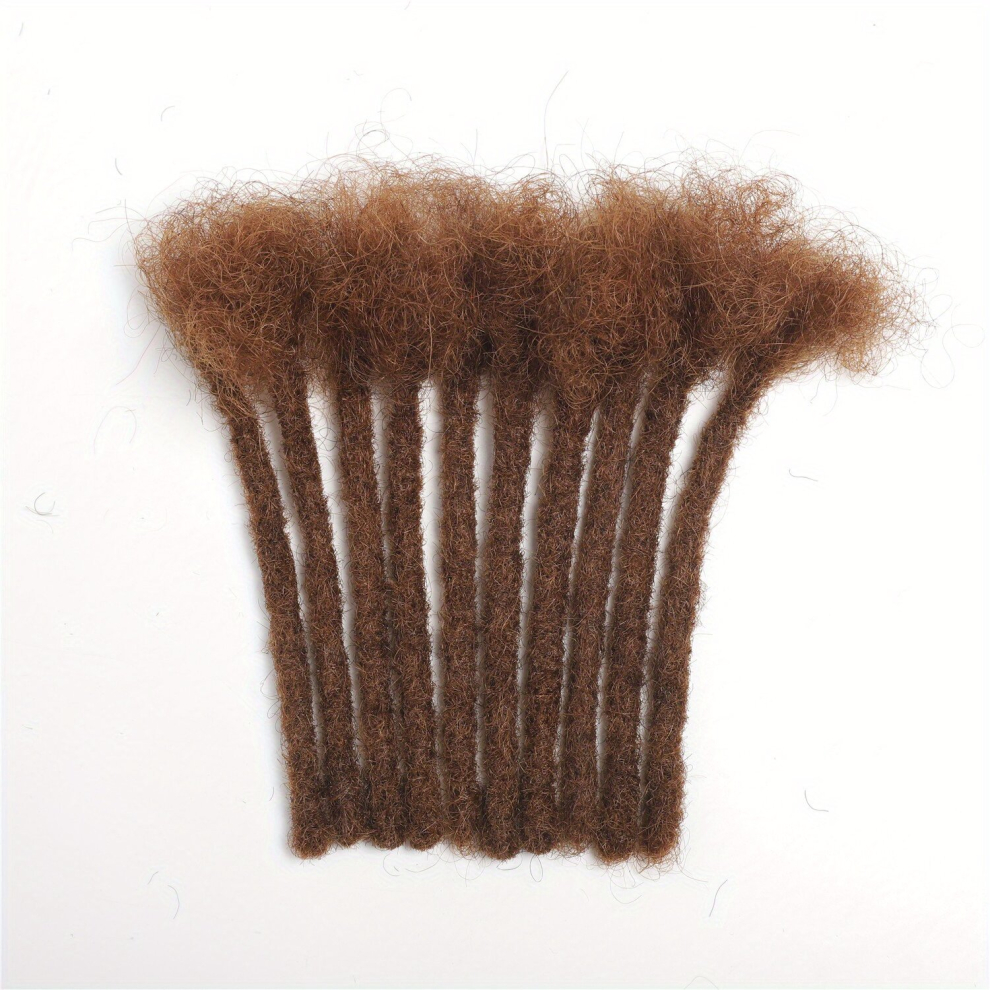 Unisex Multicoloured 8 Inch 10 Strands Dreadlock Extensions Human Hair 100 Real Human Hair Loc Extensions Dread Extensions For Men Women 0 Width