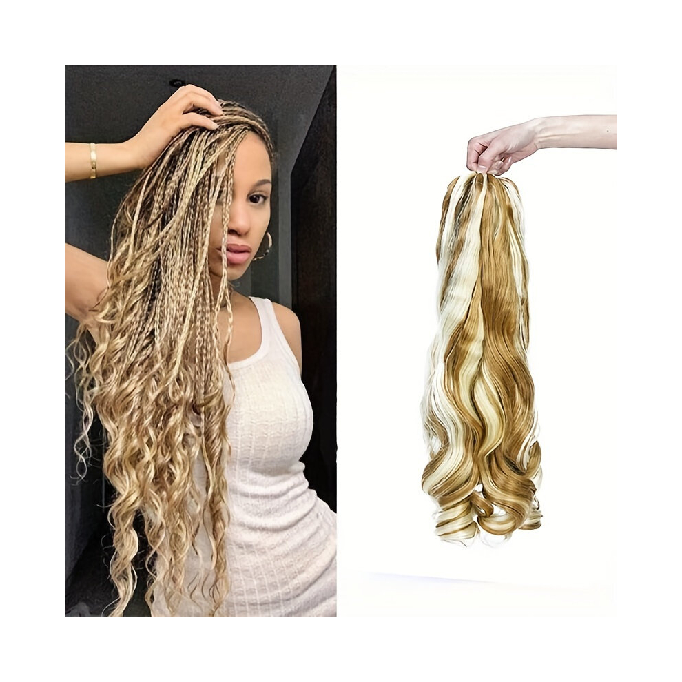 60 96 Cm Ombre Loose Wave Braiding Hair Extensions Spiral Curls Crochet Hair Extensions Synthetic Pre Stretched French Curls Braids Hair Extensions Fo