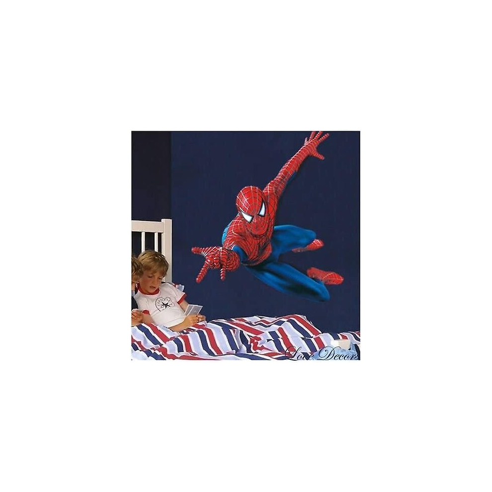Huge Large Spiderman Wall Stickers Kids Boys Bedroom Decal Art Mural Decor.