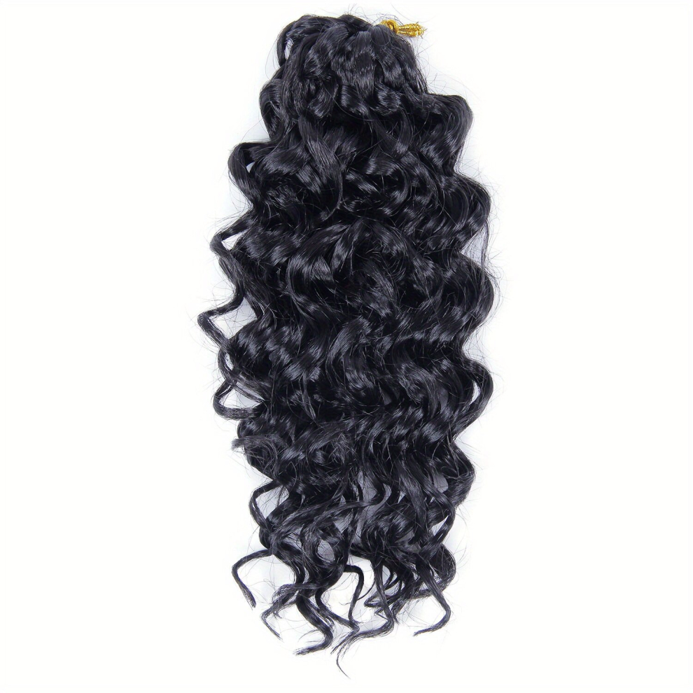 Ombre Long Curly Wavy Hair Extensions Synthetic Crochet Hair Extensions Natural Looking For Daily Use