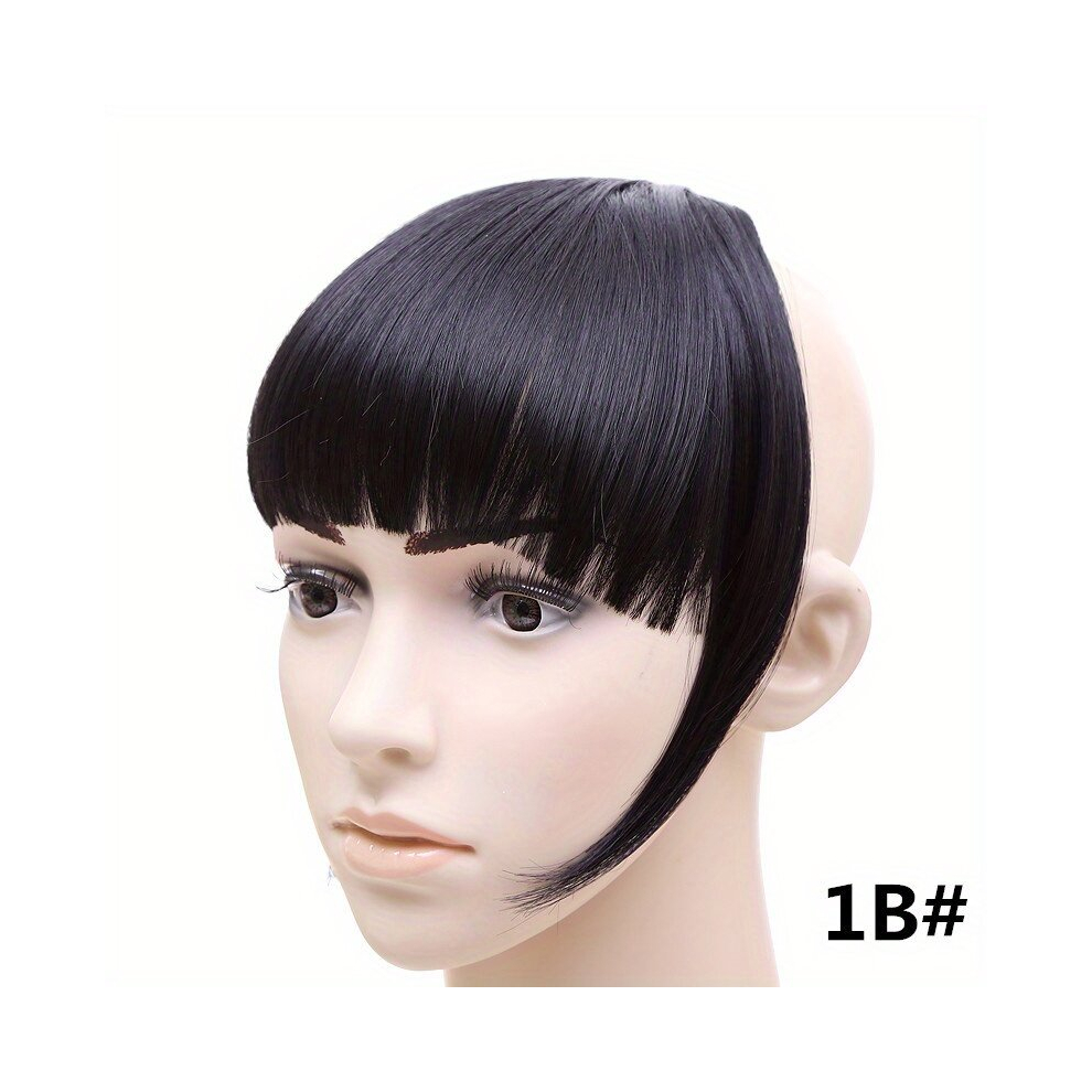 Hair Bangs With Sideburns Synthetic Clip In Hair Extensions Natural Looking For Daily Use