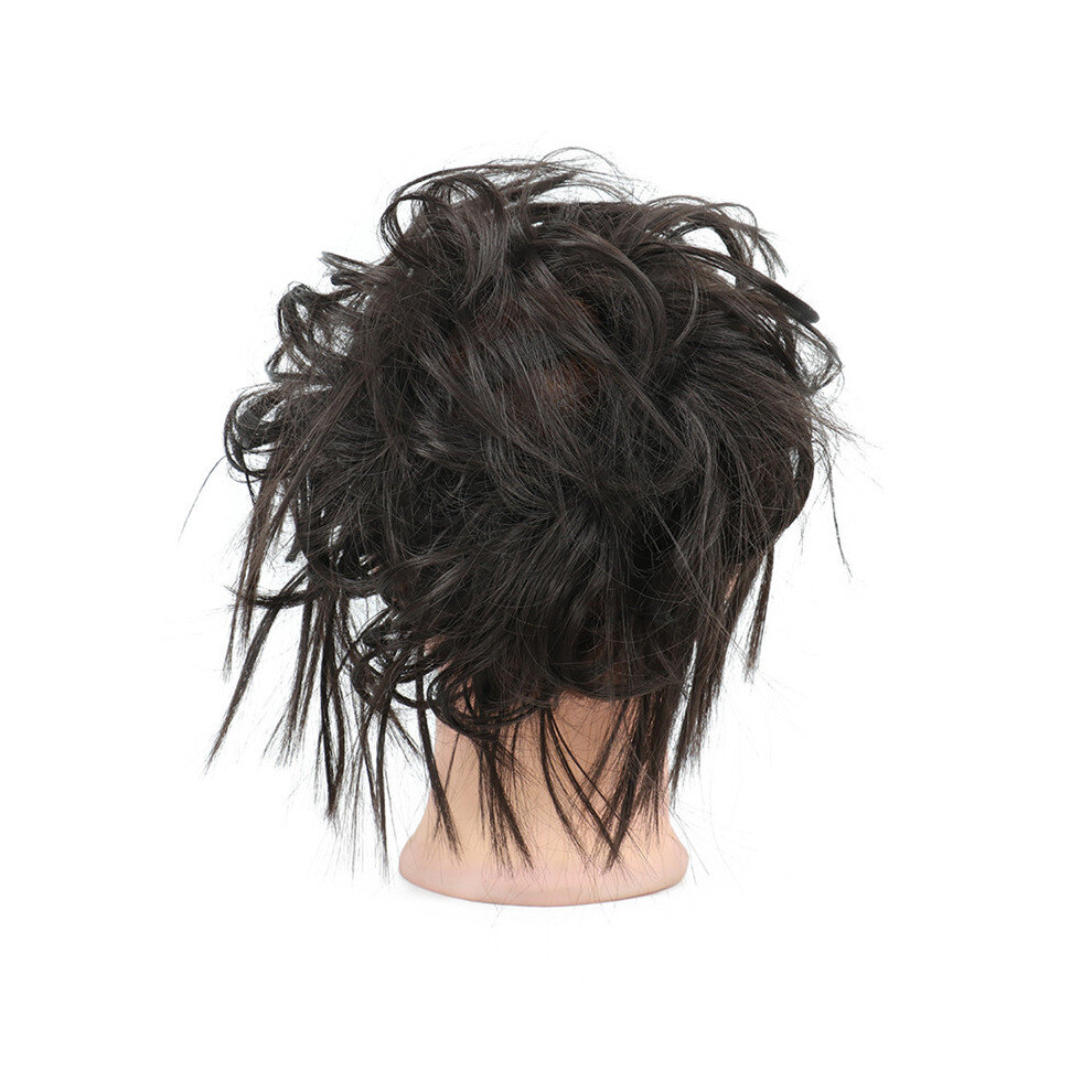 Unisex Multicoloured Messy Bun Hair Piece Hair Extension Ponytail With Elastic Rubber Band Updo Extensions Hairpiece Synthetic Hair Extensions Scrunchies Ponytail Hairpiec