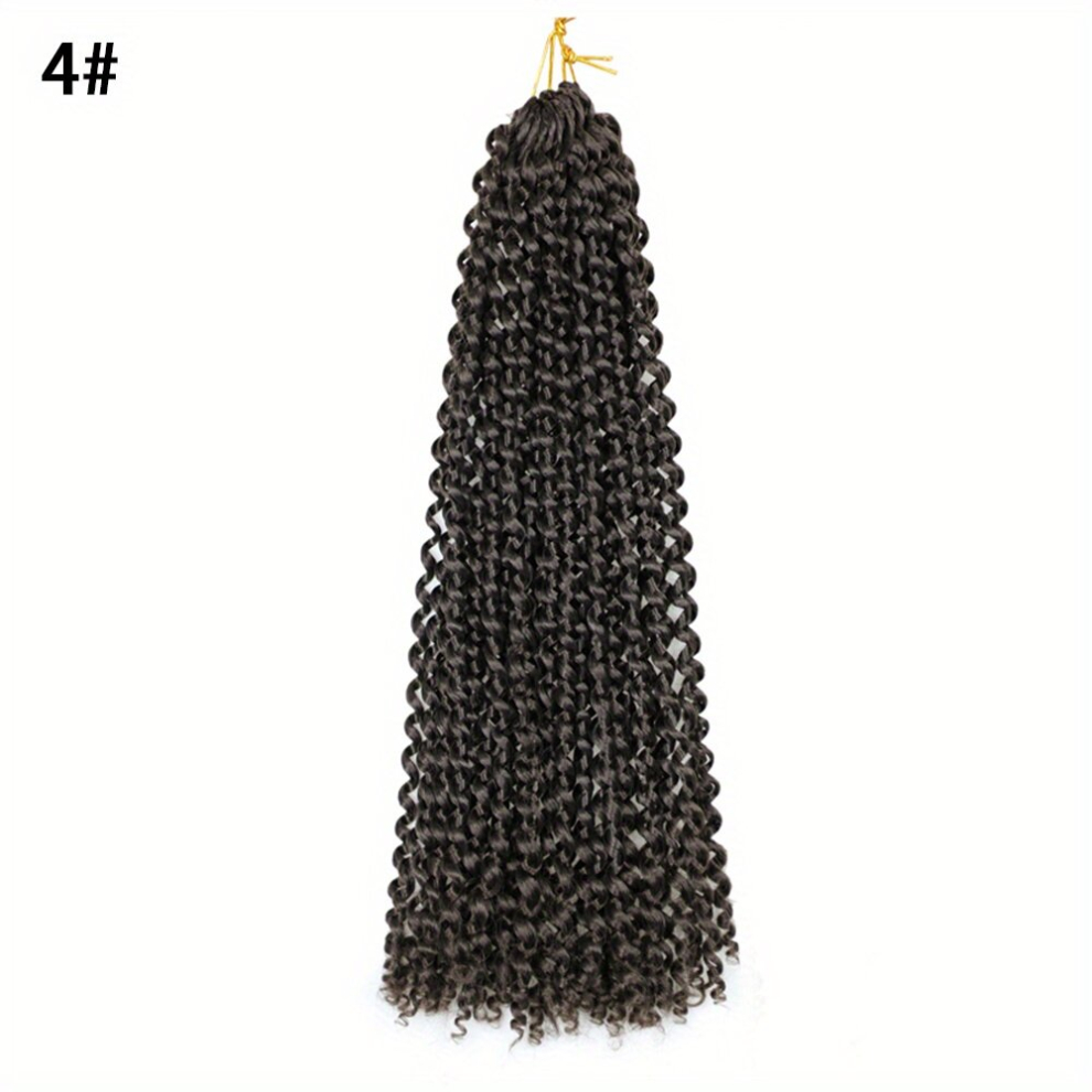 Natural Looking Twist Crochet Braids Water Wave Hair Extensions Curly Wavy Passion Twist Hair Extensions Synthetic Fiber Extensions for a Natural Look
