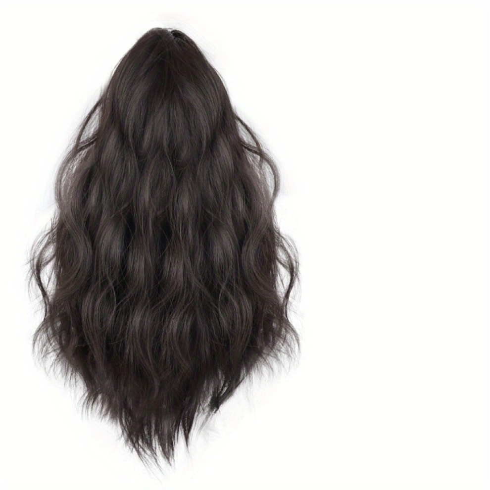 30 48 Cm Short Curly Wavy Ponytail Extensions Claw Clip In Synthetic Fiber Hair Extensions For Women Natural Looking Ponytail Extensions