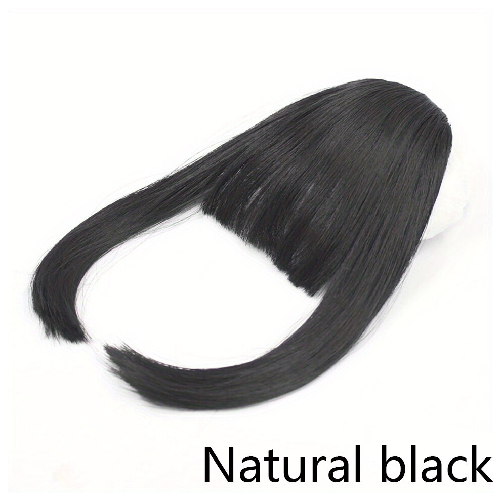 Hair Bangs With Sideburns Synthetic Clip In Hair Extensions Natural Looking For Daily Use