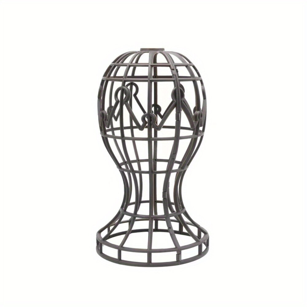 Foldable Wig and Hat Display Stand with Lantern Holder Keep Your Hair Accessories Organized and Easy to Access