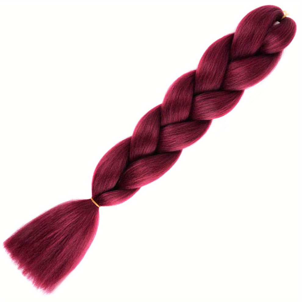 Unisex Brown 1Pc 60 96 Cm Long Jumbo Braiding Hair Extension Ombre Synthetic Jumbo Braids Hair For Twist Crochet Braids Extensions